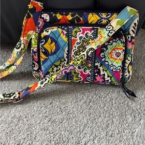 Vera Bradley Women’s Quilted Shoulder Bag Purse Handbag Bright Floral Print